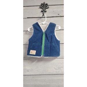 Billy The Kid Jean Vest Sherpa Linned 3T